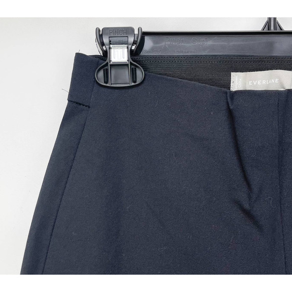 Everlane Womens Side-Zip Work Ankle Pant Sz 8 Black Crop Stretch Cotton - Picture 5 of 8